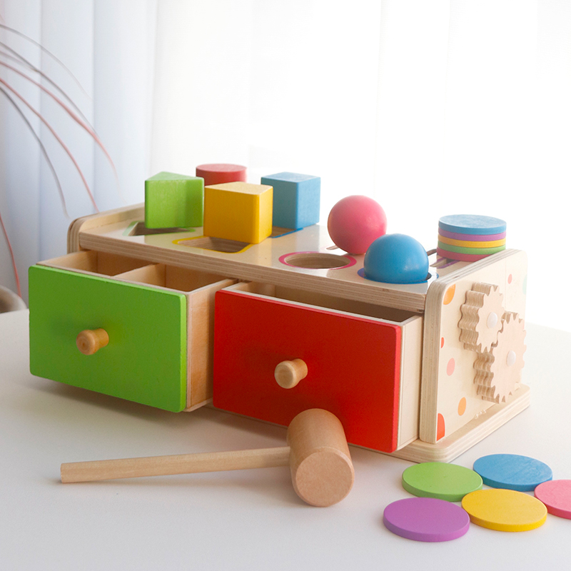 Board Game Box - Giocattolo Montessori in Legno per Bambini: